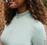 Dublin Ladies Autumn Sally Long Sleeve Riding Top #colour_surf-spray