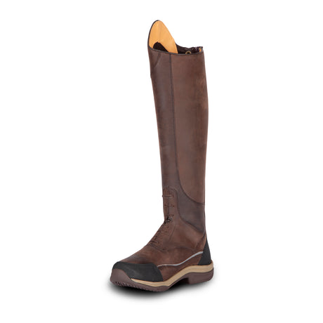 Shires Moretta Voltana Standard Children's Long XGRIP Boots #colour_brown