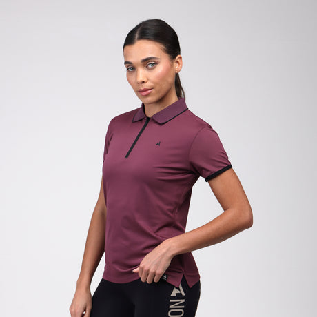 Shires Aubrion Ladies React Tech Polo #colour_mauve