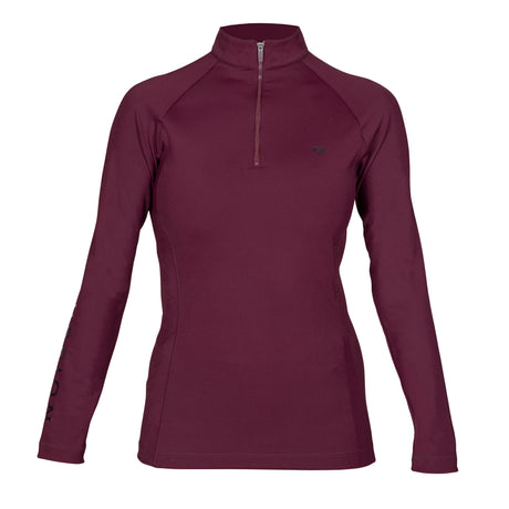 Shires Aubrion Eltar Young Rider Base Layer #colour_black-cherry