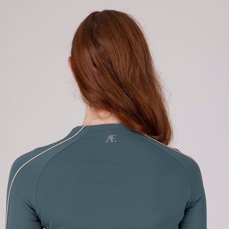 Shires Aubrion Equestrian Long Sleeve Base Layer #colour_thyme