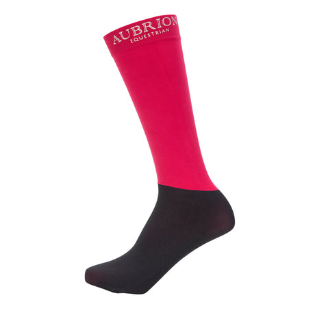 Shires Aubrion Equestrian Socks #colour_dewberry