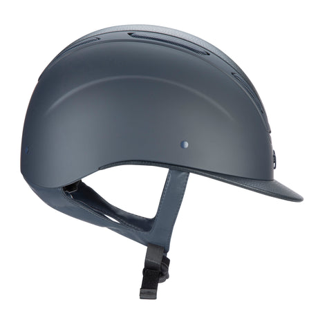 Shires Karben Amity Leather Riding Hat #colour_navy