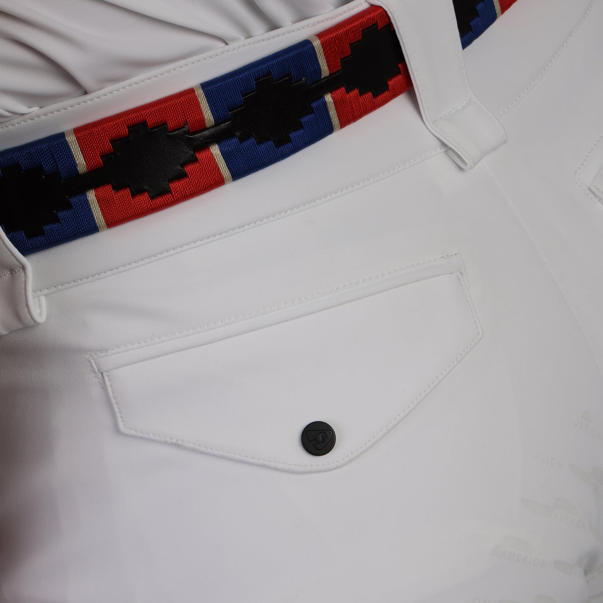 Shires Aubrion Optima MX-FG Breeches - Mens #colour_white