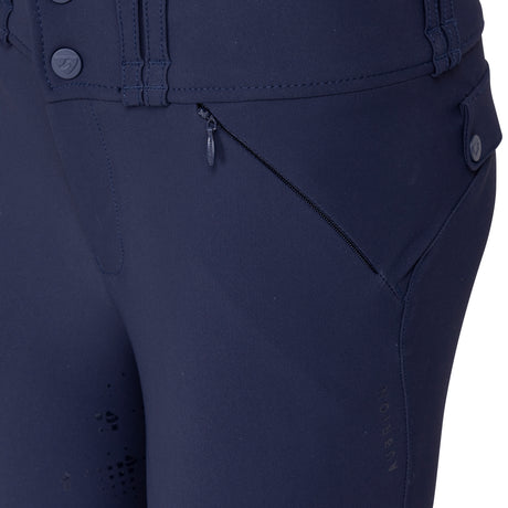 Shires Aubrion Optima MX Breeches - Young Rider #colour_navy