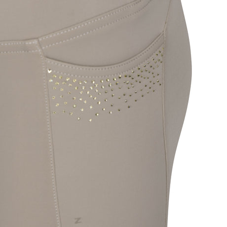 Shires Aubrion Optima GX Riding Tights - Young Rider #colour_beige