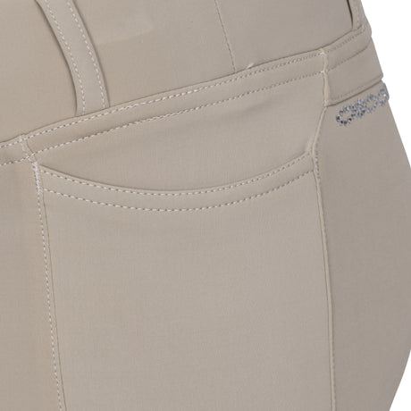 Shires Aubrion Optima LX Riding Tights - Young Rider #colour_beige