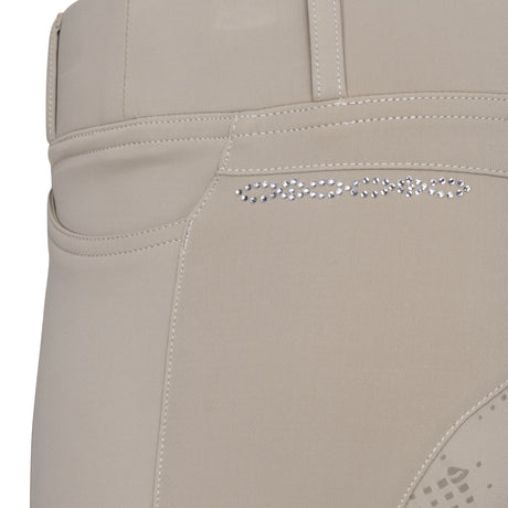 Shires Aubrion Optima LX Riding Tights - Young Rider #colour_beige