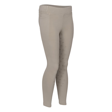 Shires Aubrion Optima LX Riding Tights - Young Rider #colour_beige