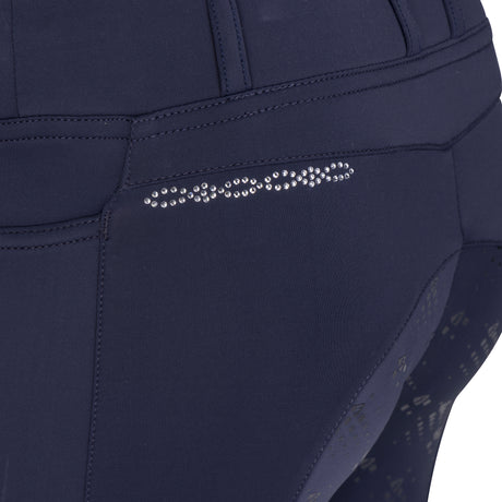 Shires Aubrion Optima LX Riding Tights - Young Rider #colour_navy