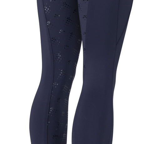Shires Aubrion Optima LX Riding Tights - Young Rider #colour_navy