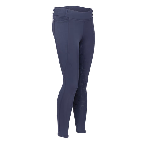 Shires Aubrion Optima LX Riding Tights - Young Rider #colour_navy