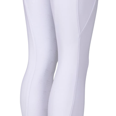 Shires Aubrion Optima LX Riding Tights - Young Rider #colour_white