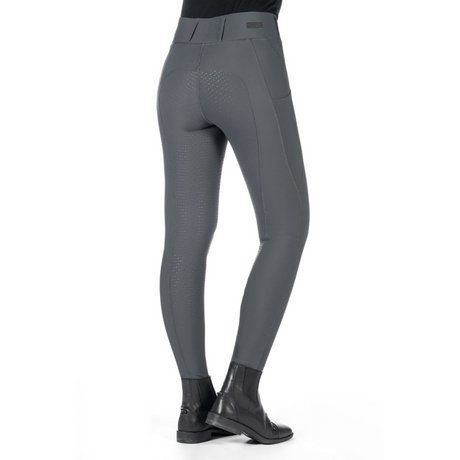 HKM Womens's Silicone Full Seat Riding Leggings -Jil High Waist- #colour_grey