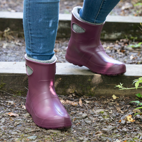 LBC Ladies Ultralight Ankle Boots #colour_burgundy