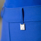 HKM Childen's Silicone Full Seat Riding Tights -Amalfi- #colour_royal-blue