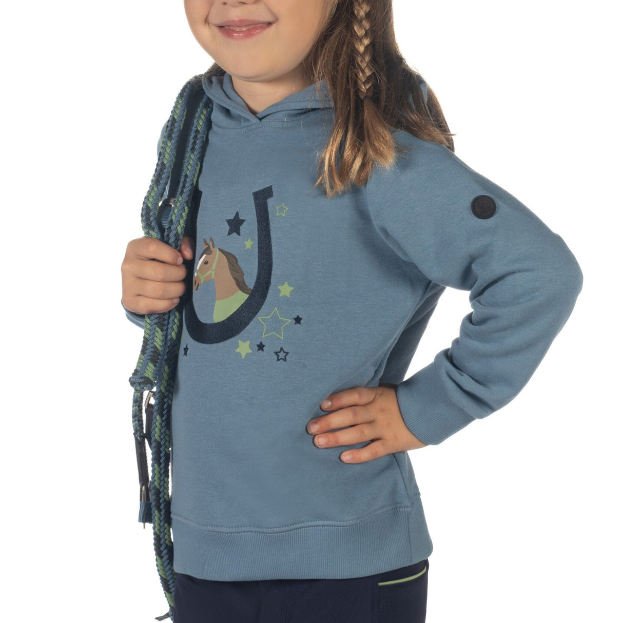 HKM Children's Hoody -Diana- #colour_smokey-blue