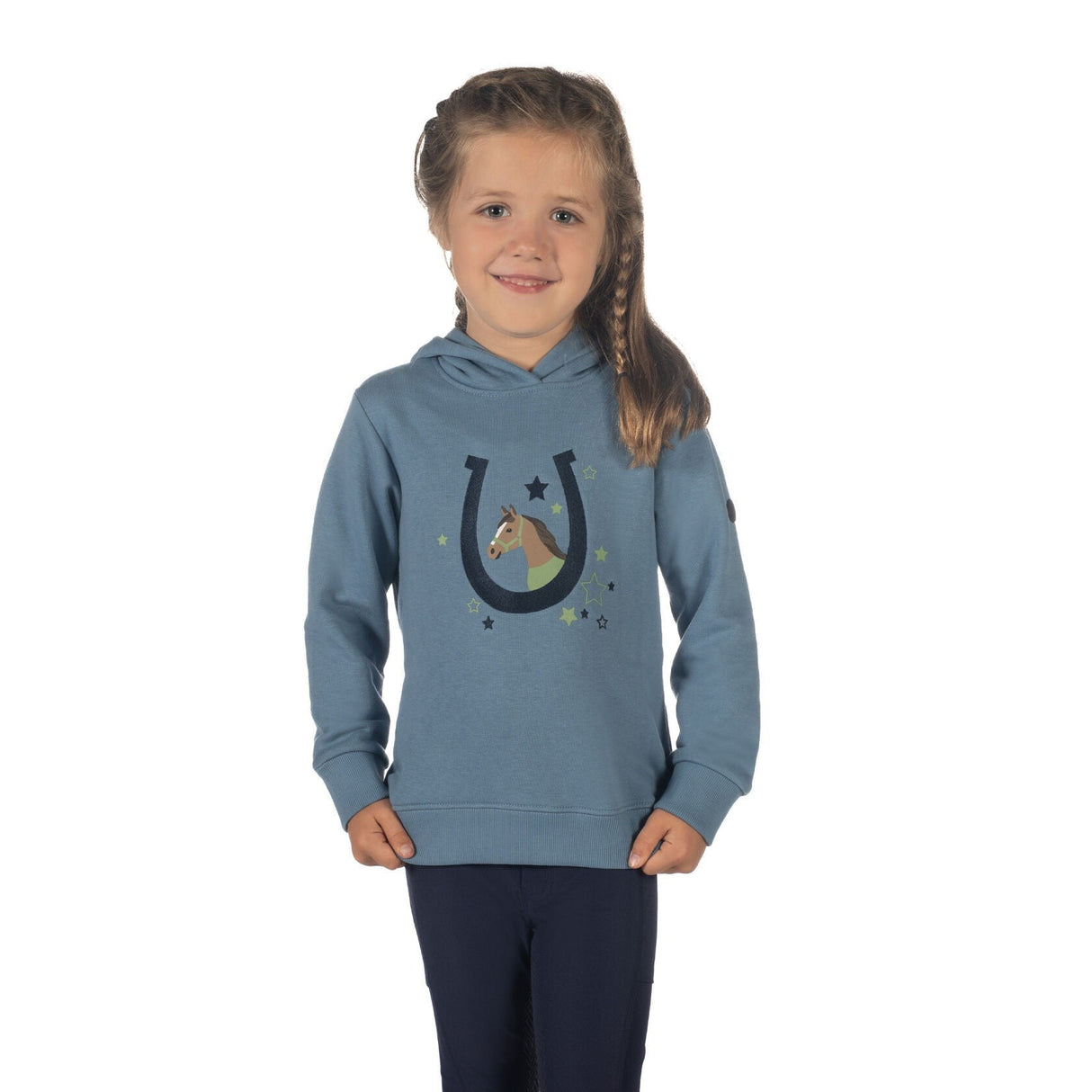 HKM Children's Hoody -Diana- #colour_smokey-blue