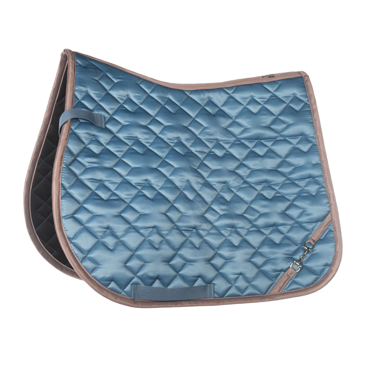 HKM Saddle Cloth -Golden Bit- #colour_smokey-blue