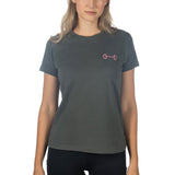 HKM Ladies T-shirt -Excellent- #colour_grey-green