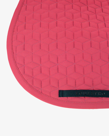 Equestro Jumping Saddle Pad Cube Quilting #colour_pink