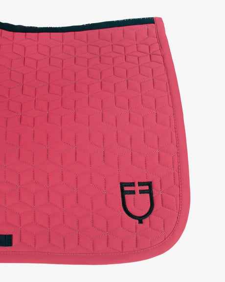 Equestro Jumping Saddle Pad Cube Quilting #colour_pink