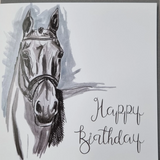 Gubblecote Watercolour Greetings Card #style_thoroughbred-horse