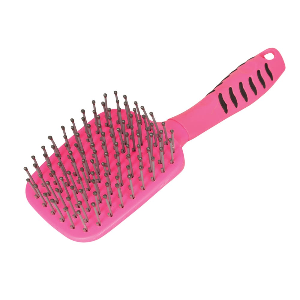 Hy Equestrian Vivid Mane & Tail Brush #colour_pink