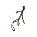 ProPresicce Pelle Grackle Leather Bridle by Hy Equestrian #colour_brown-brass