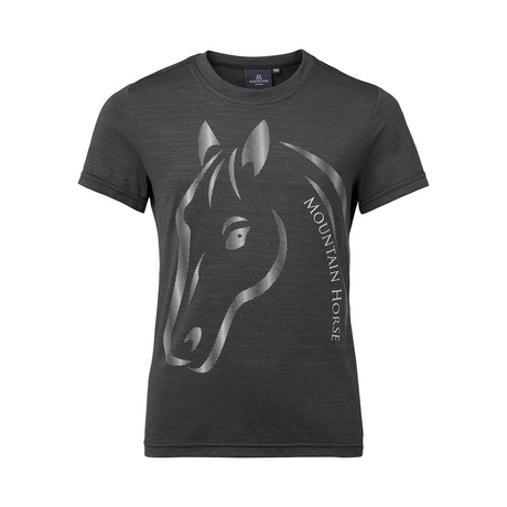 Mountain Horse Children's U & I Tech Tee #colour_graphite-grey