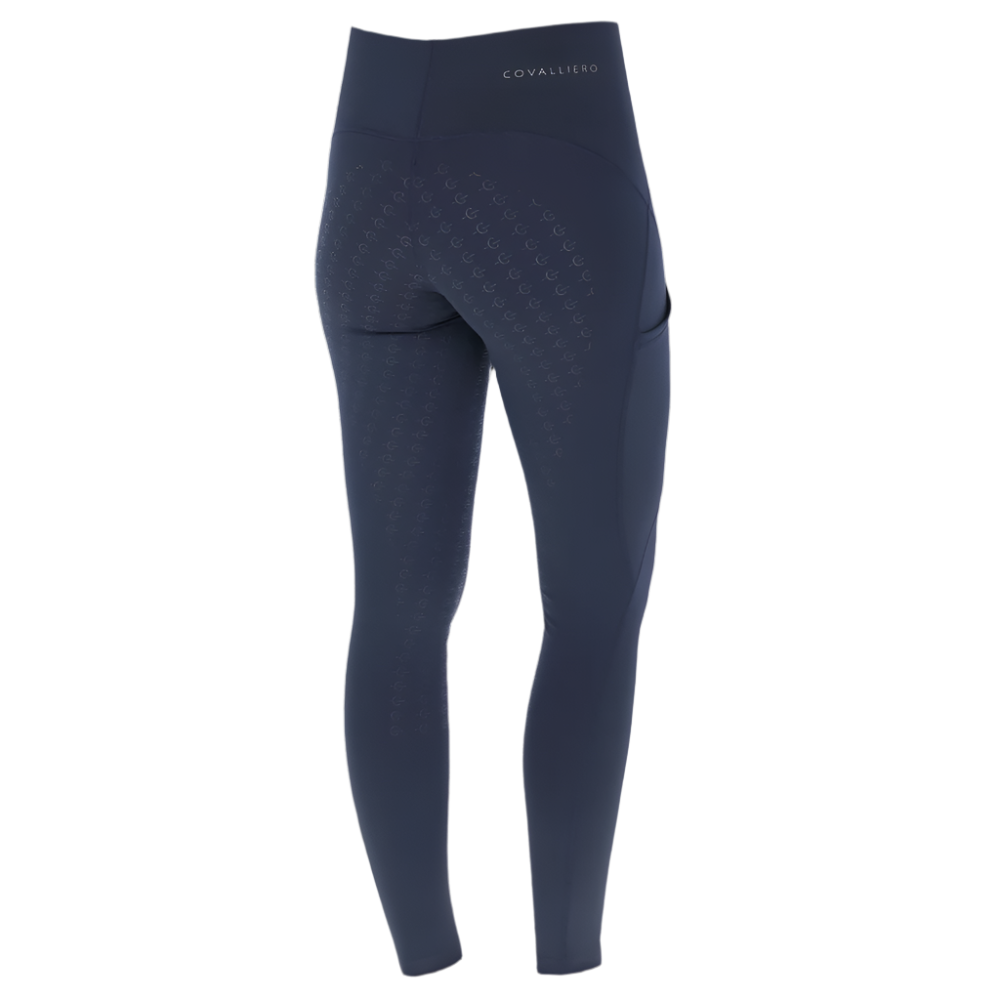 Covalliero Children's Riding Tights #colour_dark-navy