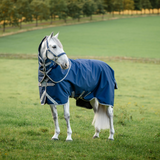 Horseware Ireland Amigo 1200D FieldSafe Plus 50g Turnout Rug #colour_navy-titanium-grey-silver