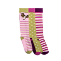 Toggi Spaniel Socks 3 Pack #colour_pink-green
