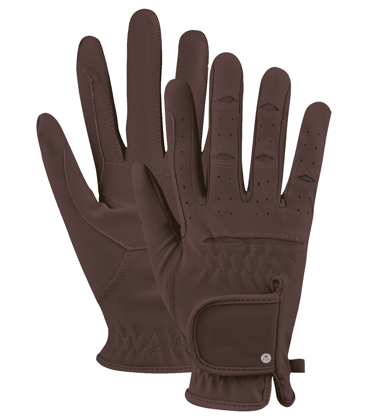 E.L.T Adult All-Round Riding Glove #colour_brown