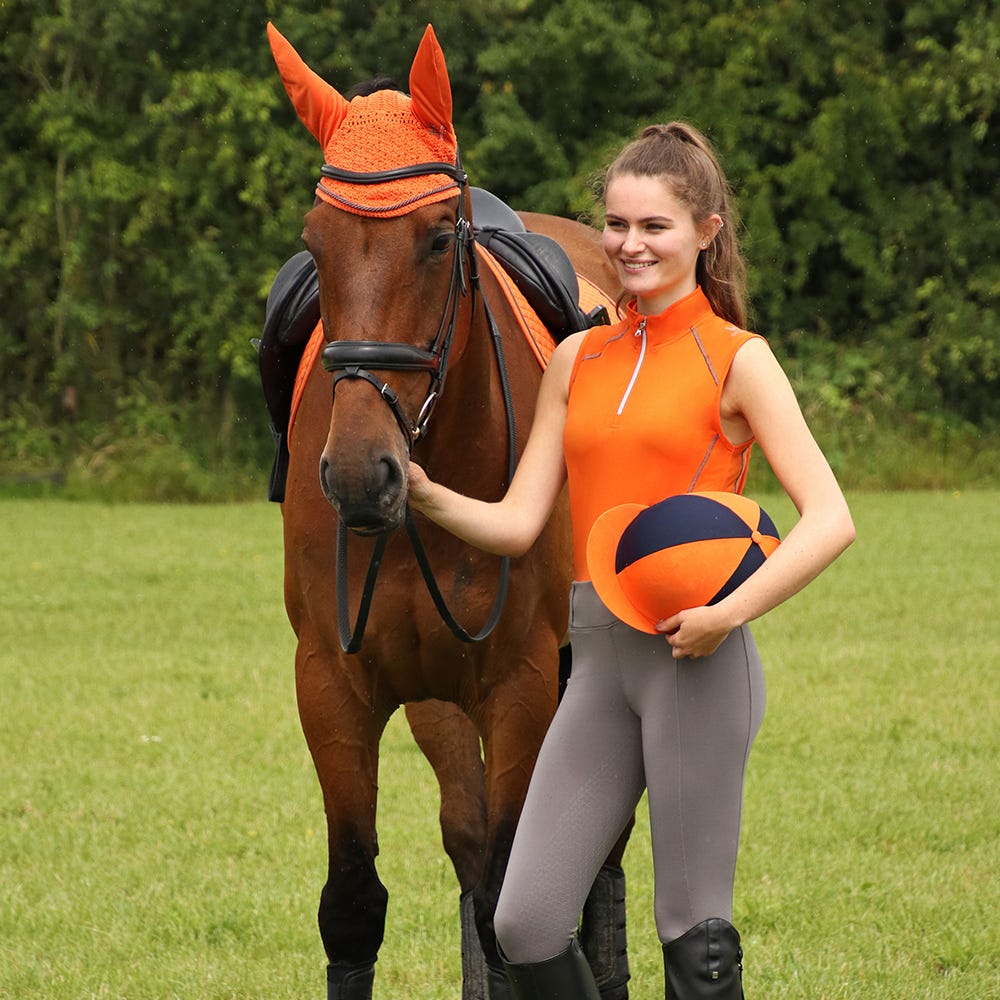 Hy Sport Active Sleeveless Top #colour_terracotta-orange