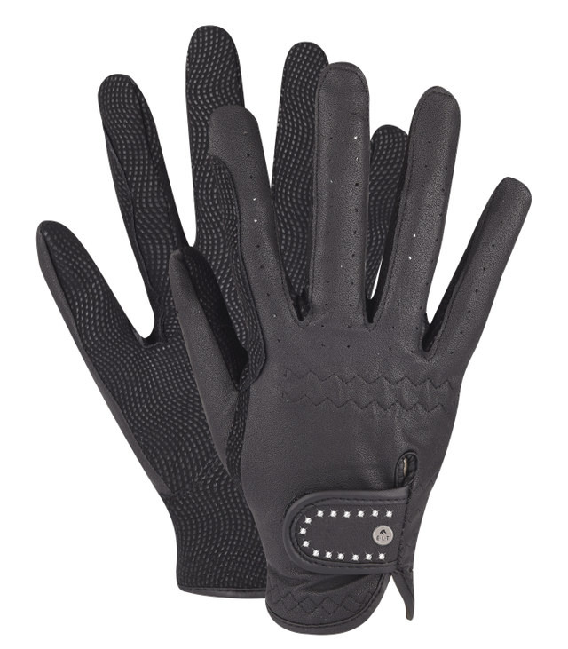 E.L.T Adult Allrounder Winter Riding Glove #colour_black-silver