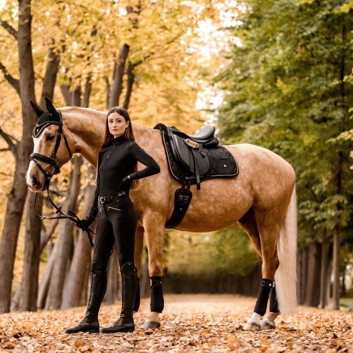 E.L.T Ladies Hella High Waist Silicone Breeches #colour_black