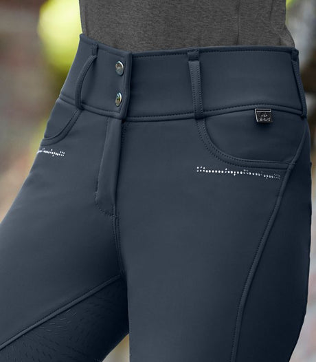 E.L.T Ladies Mathilda Glam High Waist Breeches #colour_deep-blue