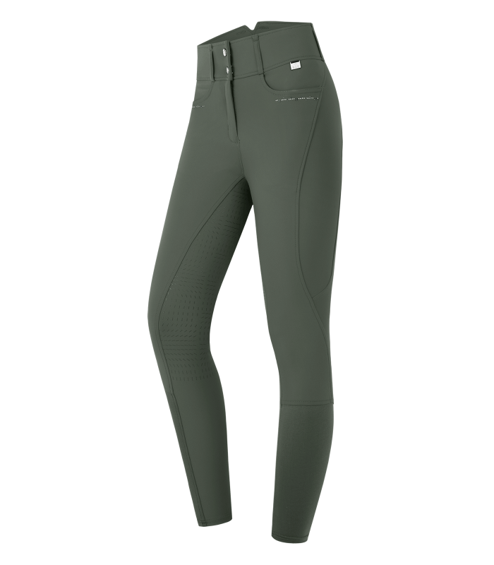 E.L.T Ladies Mathilda Glam High Waist Breeches #colour_dark-olive