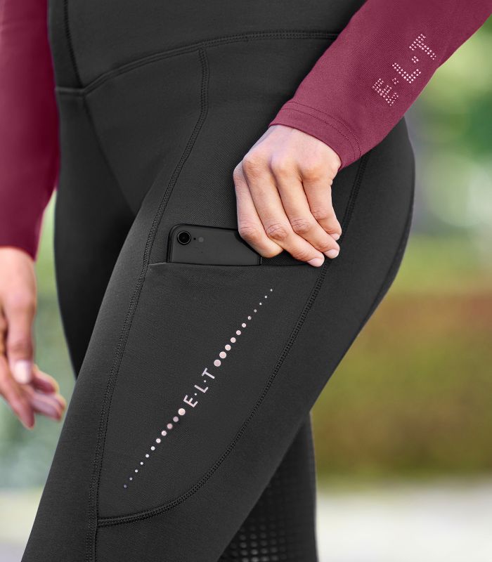 E.L.T Milla Ladies Thermal Riding Leggings #colour_black