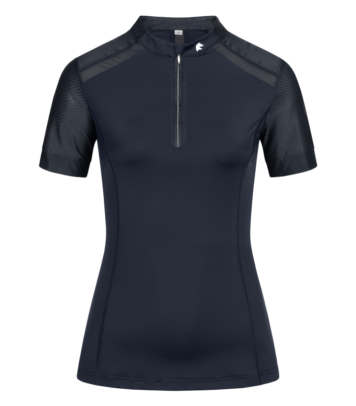 E.L.T Nancy Ladies Functional-Zip-Shirt #colour_deep-blue