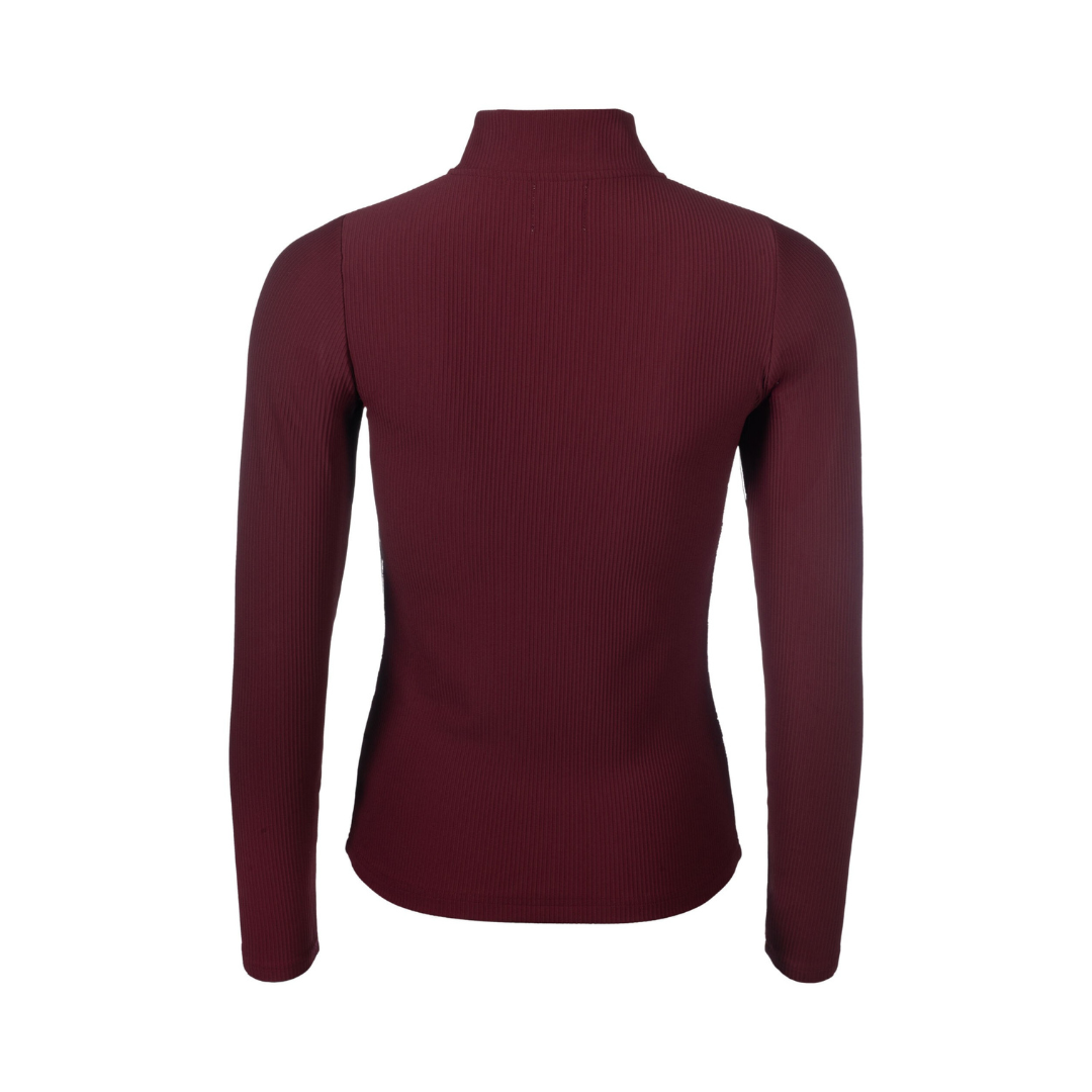 HKM Women's Functional Shirt -Livigno Ribbed- #colour_bordeaux