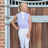 Hy Equestrian Eden Children's Sleeveless Show Shirt #colour_lilac