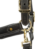 Shires Velociti Lusso Lorca Leather Headcollar #colour_black