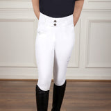 Coldstream Next Generation Ledmore Diamante Riding Tights #colour_white