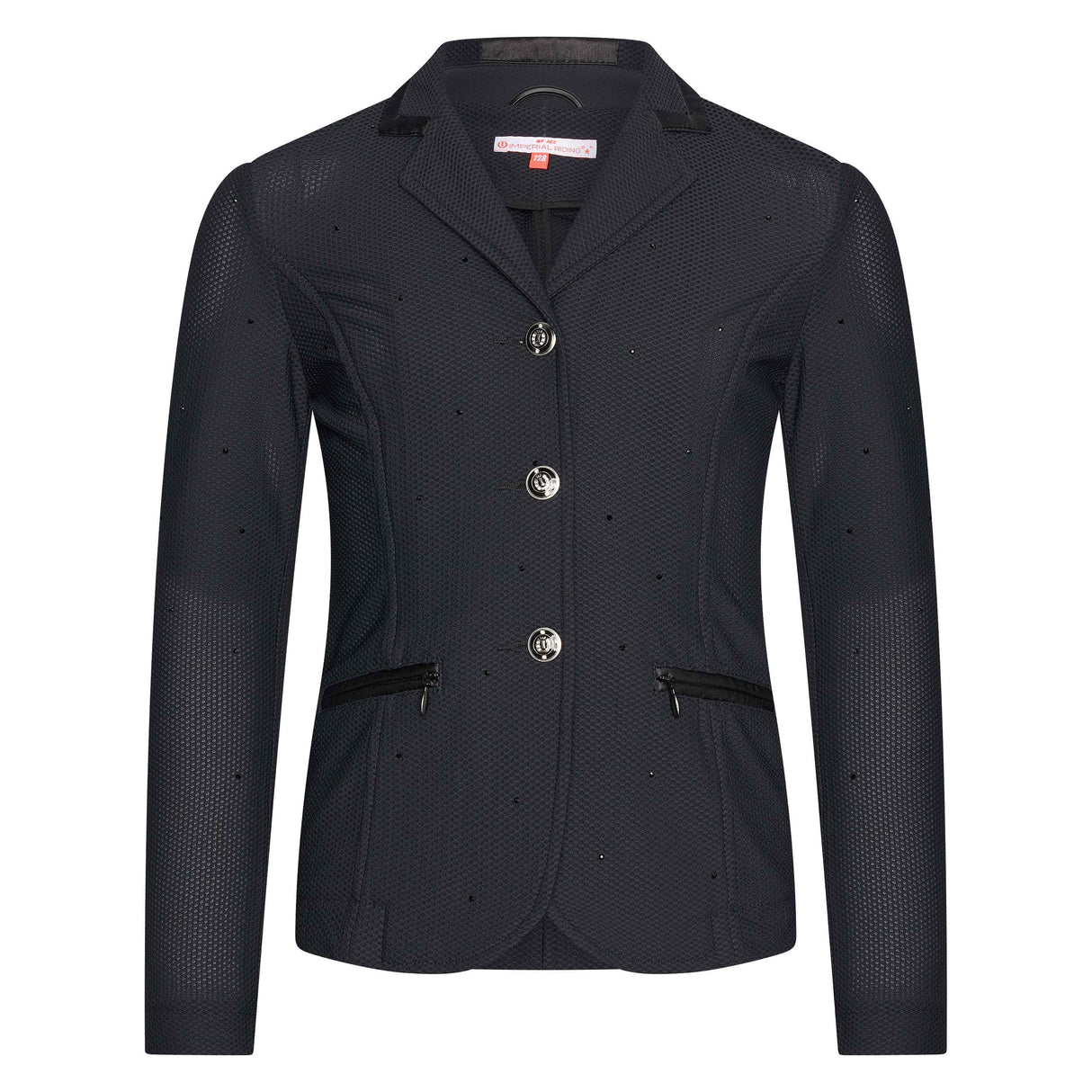 Imperial Riding Children's Brilliant Air Mesh Competition Jacket #Colour_black