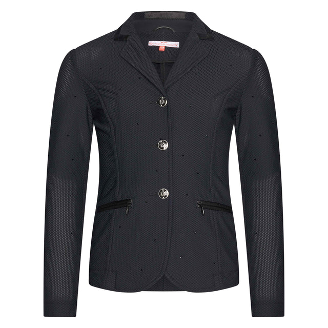 Imperial Riding Children's Brilliant Air Mesh Competition Jacket #Colour_black