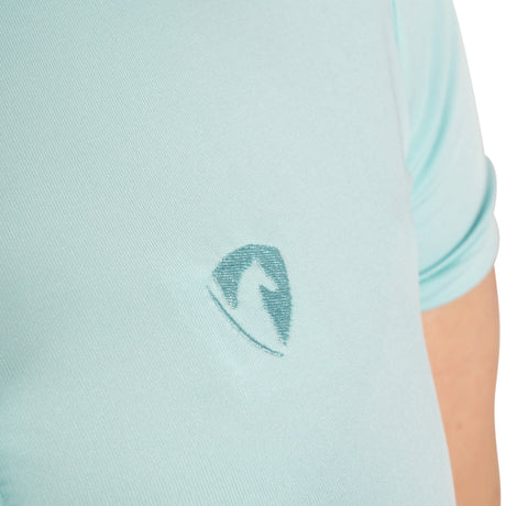 Hy Equestrian Ladies Elevate Essential Polo Shirt #colour_ice-blue