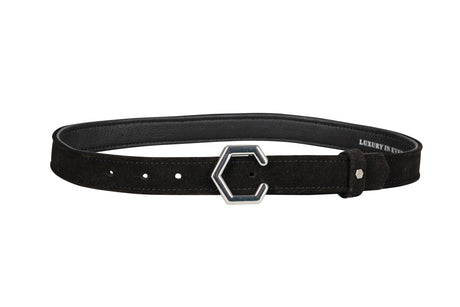 Coldstream Roxburgh Suede Belt #colour_black-silver