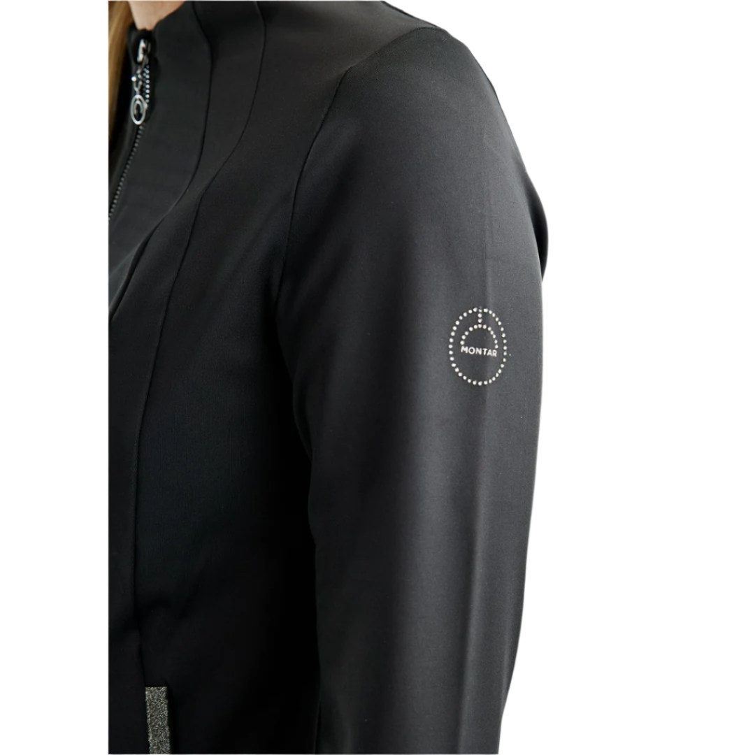 Montar MoGloria Full Zip Jacket Caviar Tape #colour_black